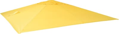 Vervangingshoes voor zweefparasol MCW-A96, parasolhoes, 3,5x3,5m (Ø4,95m) polyester 4kg ~ geel