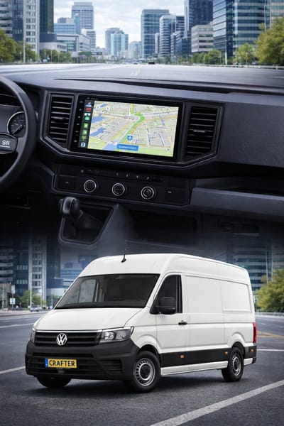 ADIVOX T1 10.1 inch geschikt voor Volkswagen Crafter 2017-2021 Android 15 CarPlay/Auto/RDS/DSP/DAB+