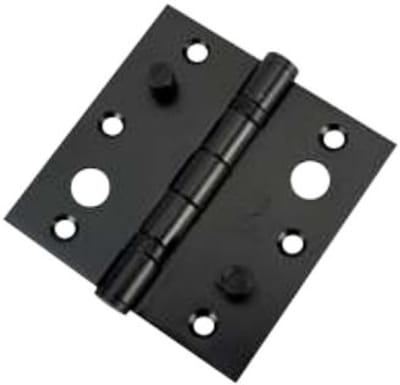 Zwart RVS Veiligheidsscharnier kogellager 89x89x2,5mm rechte hoek