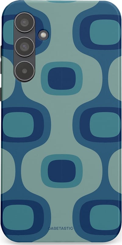 Casetastic Hoesje Geschikt voor Samsung A55 - Stijlvolle Beschermende Duo-layer Case - Vintage Flow