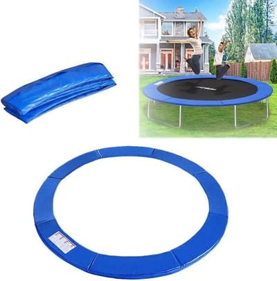 Trampoline Randafdekking - Veiligheidsmat Rand - Veilig Spelen - Verdikt Schuim - Ø 366 cm - Blauw