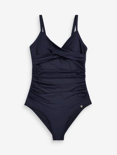 Next - Dames - Vormgevend en buikcorrigerend badpak - Blauw