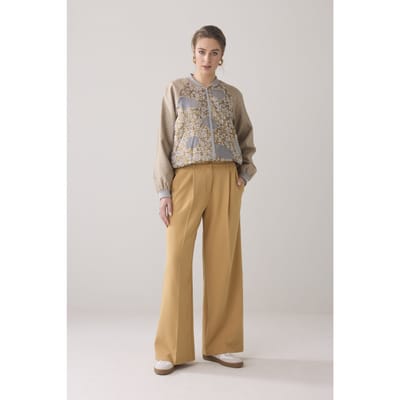 Summum Woman Trousers Uni Soft Camel Size: 36 | Formal pants Outlet | Dames | Beige