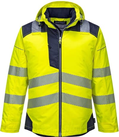 Portwest PW3 Hi-Vis Winterjack T400 - Geel/Marine - L