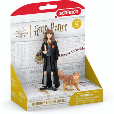 schleich WIZARDING WORLD - Hermelien Griffel en Knikkebeen - Hermione Granger & Crookshanks - Harry Potter - 42635