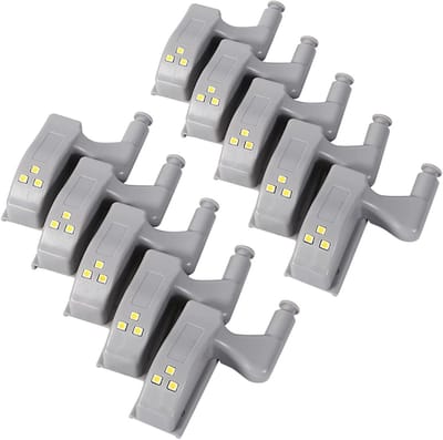 Lichtgevoelige Scharnieren voor Keuken en Kasten - 10 Stuks Warm/Wit LED Verlichting Sensor Scharnier