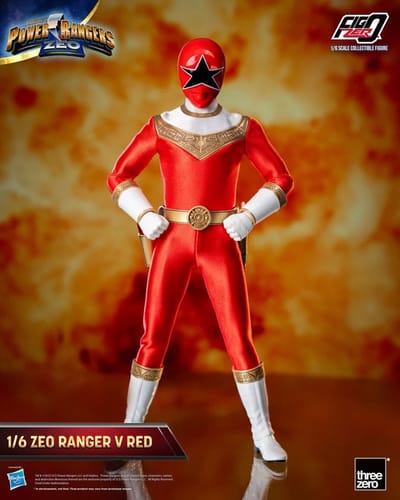 ThreeZero Power Rangers Zeo FigZero Action Figure 1/6 Ranger V Red 30 cm Action Figuur