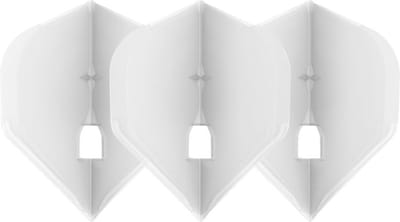 L-Style Champagne Flight L1 Standard Clear White - Dart Flights