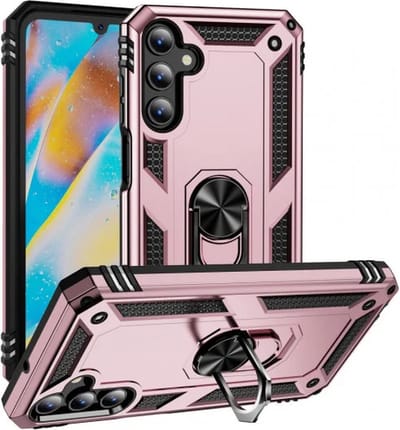 Cityhoesje – Armor Kickstand – Ring BackCover – Geschikt voor Samsung A15