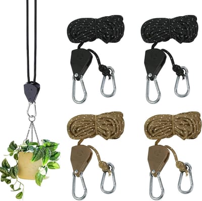 4 Stuks 1/8 Inch Verstelbare Touw met Spanners voor Tent, Camping en Tuinieren - Reflecterend 4mm x 4m Touw voor Buitenactiviteiten