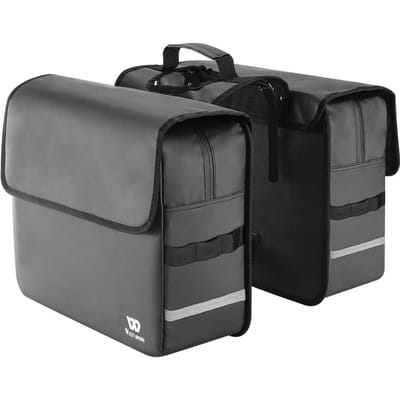Sac de sièges arrière de vélo, porte-vélos de grande capacité, sacs de coffre, porte-bagages noir