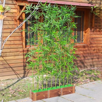 Kunstplant Bamboe - Nep Groen - Decoratie Binnen - Realistische Uitstraling - 100 cm Hoog - Groen