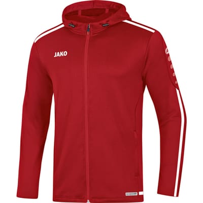 Jako Striker 2.0 Jas Met Kap Kinderen - Chilirood / Wit | Maat: 152