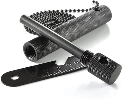 YOR® Fire kit - Firesteel - Vuurmaker - Zwart - 12cm x 2cm x 2cm
