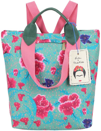 Fritzi aus Preußen shopper rugzak Fritzi x Frida Kahlo Fritzi Ju Limited Flower groen