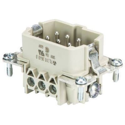 Wieland Electric 70.310.0640.0 Pin-inzetstuk BAS Totaal aantal polen 6 + PE 1 stuk(s)