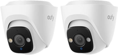 eufy E41 - Turret Security Camera - 4K UHD - 122° FOV - AI-detectie - 2 pack