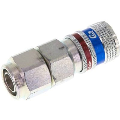 Staal/Messing DN 7.6 (7.2 Euro) Safety Luchtkoppeling Snelkoppeling 11x16 mm (streamline) Push-On - CLS7-S-SB-SE-C-11