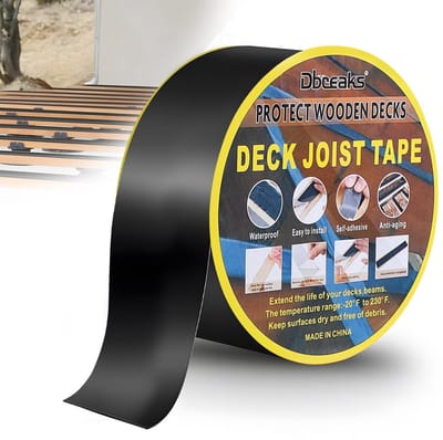 Dailygoods - DBREAKS Dek Balkenband, 40 mm x 15 m, dakreparatietape, butylband, waterdicht, butyl plakband, bitumentape, zelfklevend, butyl afdichtingstape, balkband voor dek dakafdichting