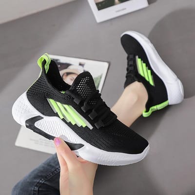 Damesschoenen Lente Lichtgewicht Vliegend Geweven Damesschoenen Koreaanse Versie Alles-match Comfortabele Casual Schoenen Dames Grote Maat Sportschoenen 40