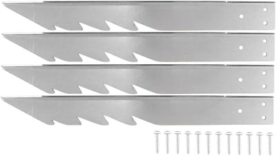 Schommelankers Set - Paalhouders Buiten - Speeltoestellen Bevestigen - Gegalvaniseerd Staal - 4 Stuks - Zilver