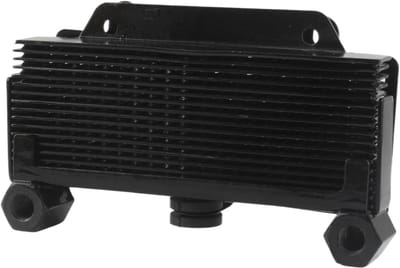 Motorolie Koeler - Olie Radiator - Motorfiets Koeling - Aluminium Constructie - 250-400cc - Zwart