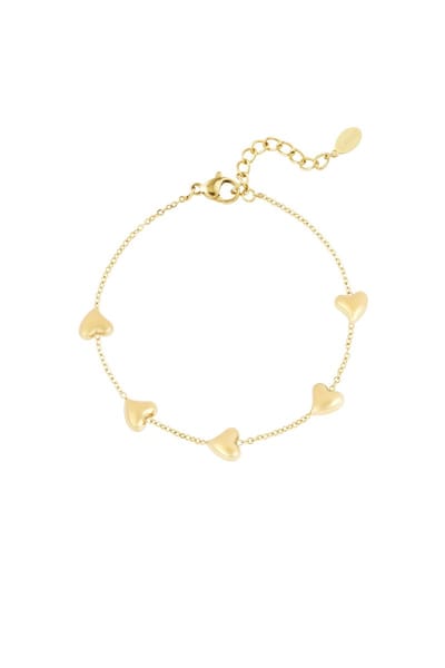 Goudlief Sweet affection armband - Goudkleur - Verkleurt niet - Cadeau - Goudlief.nl