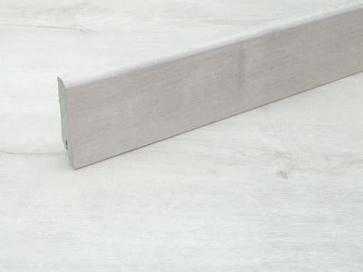 Sokkelprofiel Vinylvloer - Plint Vinylvloer - Afwerking Vloer - Waterdicht Verlijmd - 240 cm - Wit Eiken