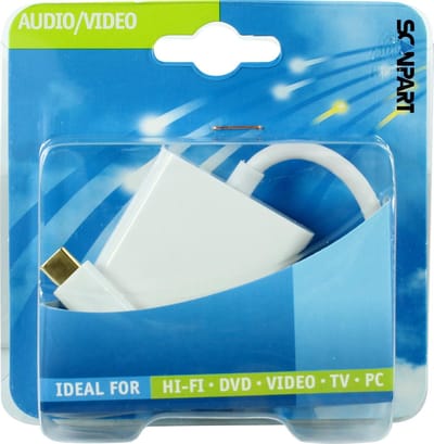 Scanpart USB C naar HDMI adapter - Geschikt voor TV Laptop Monitor - 4K@60 Hz - Ultra HD - Universeel
