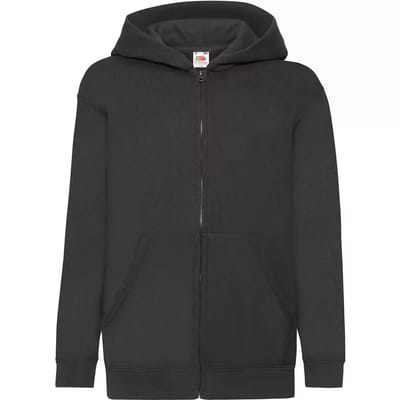 Kindercapuchon met volledige rits Fruit of the Loom Classic