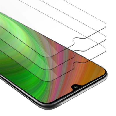 Cadorabo 3x Screenprotector geschikt voor Xiaomi Mi A3 - Beschermende Pantser Film in KRISTALHELDER - Getemperd (Tempered) Display beschermend glas in 9H hardheid met 3D Touch