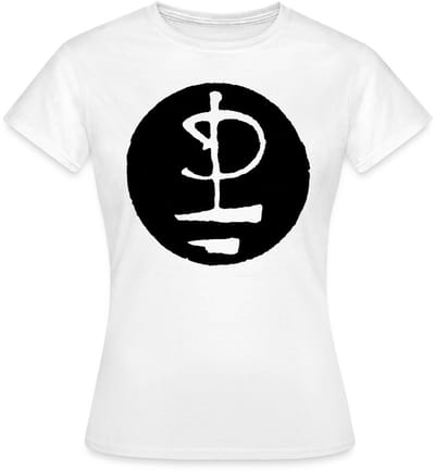 Pink Floyd Logo Zwart Wit T-Shirt Dames