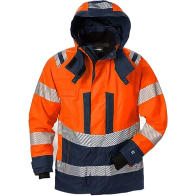 Fristads Hi Vis Airtech® Shelljack Dames Klasse 3 4518 Gtt - Hi-Vis oranje/marineblauw - XS