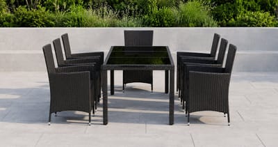 Luxe Loungeset – Weerbestendig – Zwart – Industrohome
