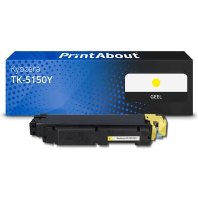 PrintAbout huismerk Toner TK-5150Y Geel Geschikt voor Kyocera