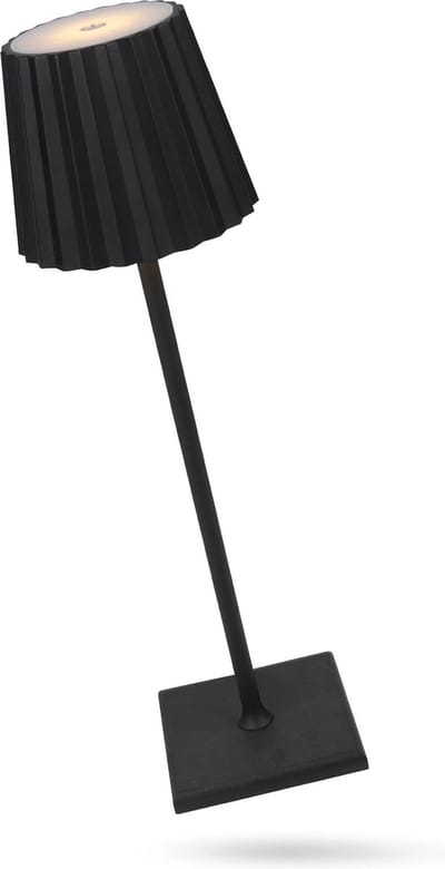 Tafellamp - USB C Oplaadbaar - Oplaadbare Tafellamp - 3 Standen - Bureaulamp - Modern Design - Dimbaar - Anti Slip Voet - Aluminium - IP 54