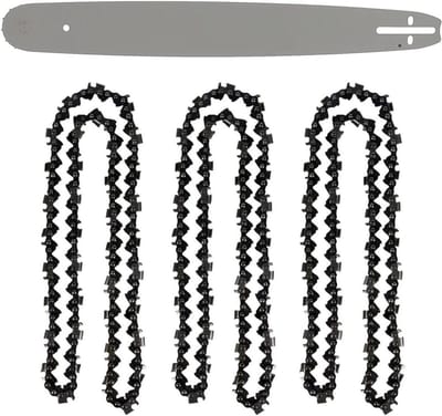 Kettingzaag Onderdelen - Zaagblad Set - Boomonderhoud - Inclusief 3 Kettingen - 50 cm - Zilver
