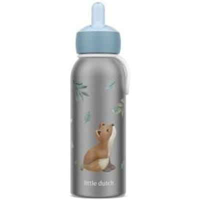 Mepal Isoleerfles flip-up Campus Little Dutch - 350 ml - 12 uur koud / 4 uur warm - Drinkfles met rietje voor kinderen - Forest Friends