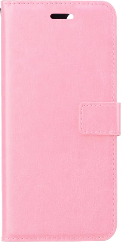 Hoesje Met Pasjeshouder - Geschikt voor Apple iPhone 15 - Luxe Bookcase Portemonee - Flip Case - Kunstleer Book Case - Flipcase - Book Cover - Walletcase - Portemonneehoes - Lichtroze