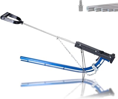 Vloerverwarming Pijp Clip Gun - Nietpistool Tackers - Veilig Buizen Bevestigen - Duurzaam Aluminium Gereedschap - 300 Clips Inbegrepen - Grijs