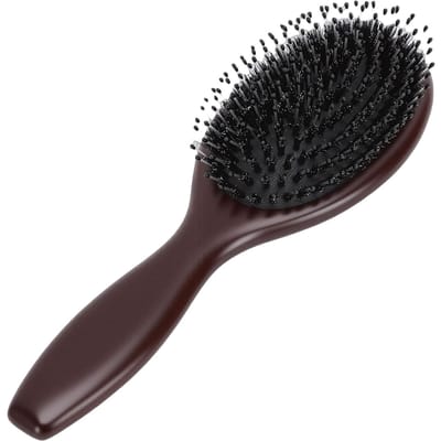 Gladde Haarborstel Ergonomisch Minimaliseert Statisch Ontklitten Stylingborstel met Beukenhouten Handvat voor Alle Haartypes Medium
