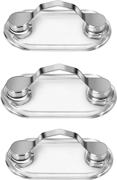 Daity 3 magnetische brillenclips - brillenbandjes - ID-kaarthouders - metaal - voor brillen - balpennen - badges en accessoires - shirtclips - borstzakken - verpleegkundige accessoires