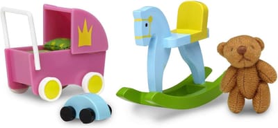 Poppenhuis Meubels - Miniatuur Decoratie - Kinderspel - Schaal 1:18 - 4 x 95 x 95 cm