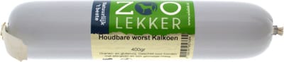 Zoolekker Houdbare Worst Kalkoen 400 gram