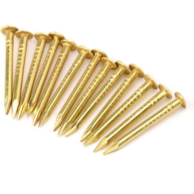 100 Stuks Ronde Kop Nagel Messing Meubel Scharnier Hardware Accessoires 10mm15mm18mm22mm10mm Lengte Length 18mm