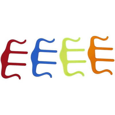 4 stuks Muziekboekclip M-vorm Paginahouder Acryl Wind Papierklem voor Krant Tijdschrift blue