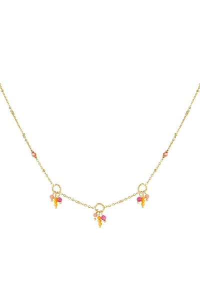 Ketting kleurrijke party - oranje roze