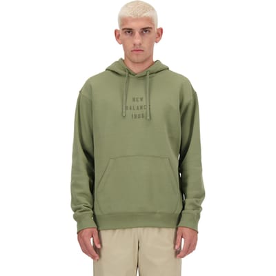 New Balance Iconic Collegiate Graphic Hoody Groen