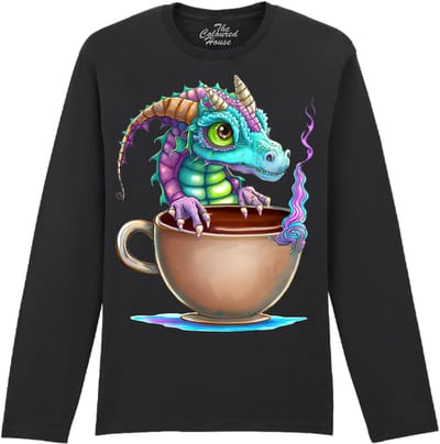Draak Hot Chocolate Dragon The Coloured House Longsleeve T-shirt XXL
