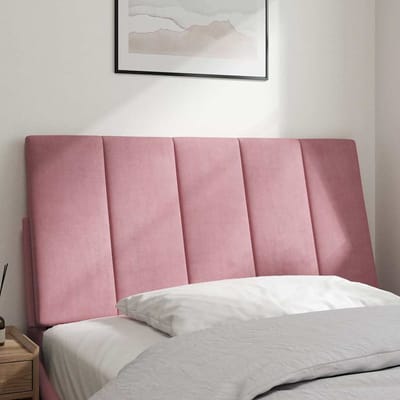 vidaXL - Hoofdbordkussen - "Hanko" - 100 - cm - fluweel - roze